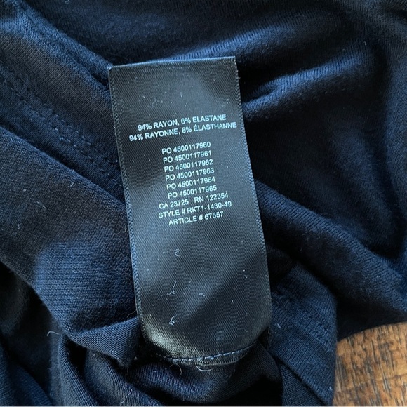 ARITZIA Babaton Everyday T-shirt Black Women's Large - Picture 5 of 10